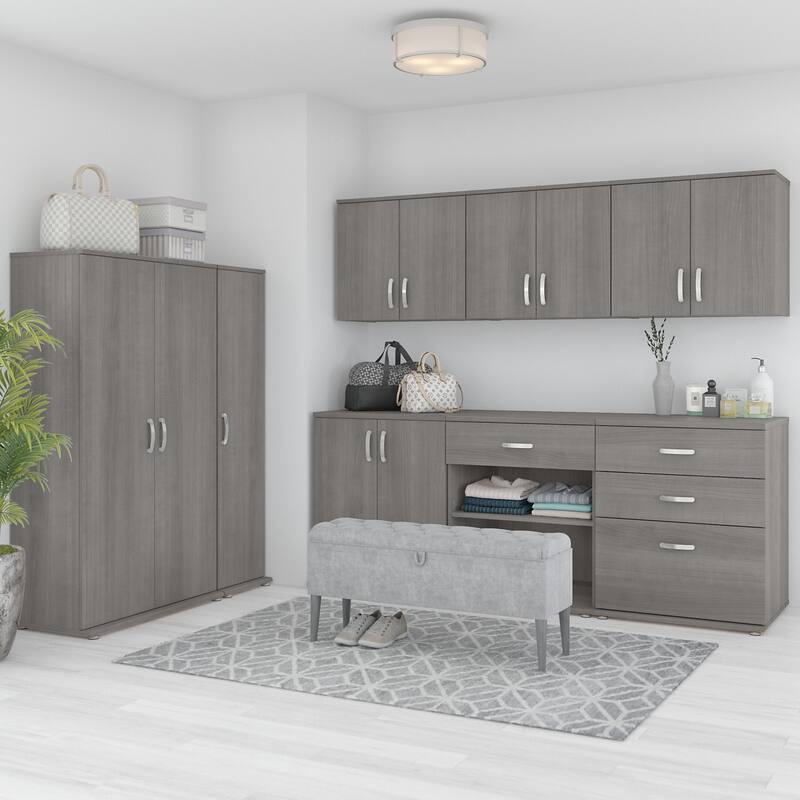 Universal Closet Wall Cabinet with Doors by Bush Business Furniture
