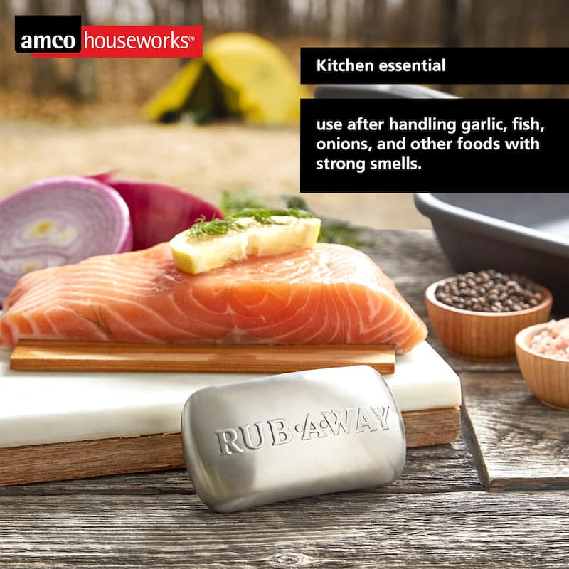 Amco Rub a Way Bar Odor Absorber - Silver