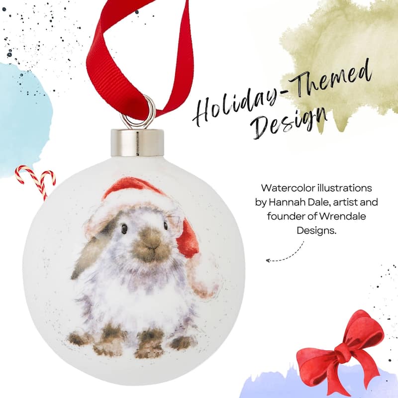 Royal Worcester Wrendale Designs Christmas Bauble