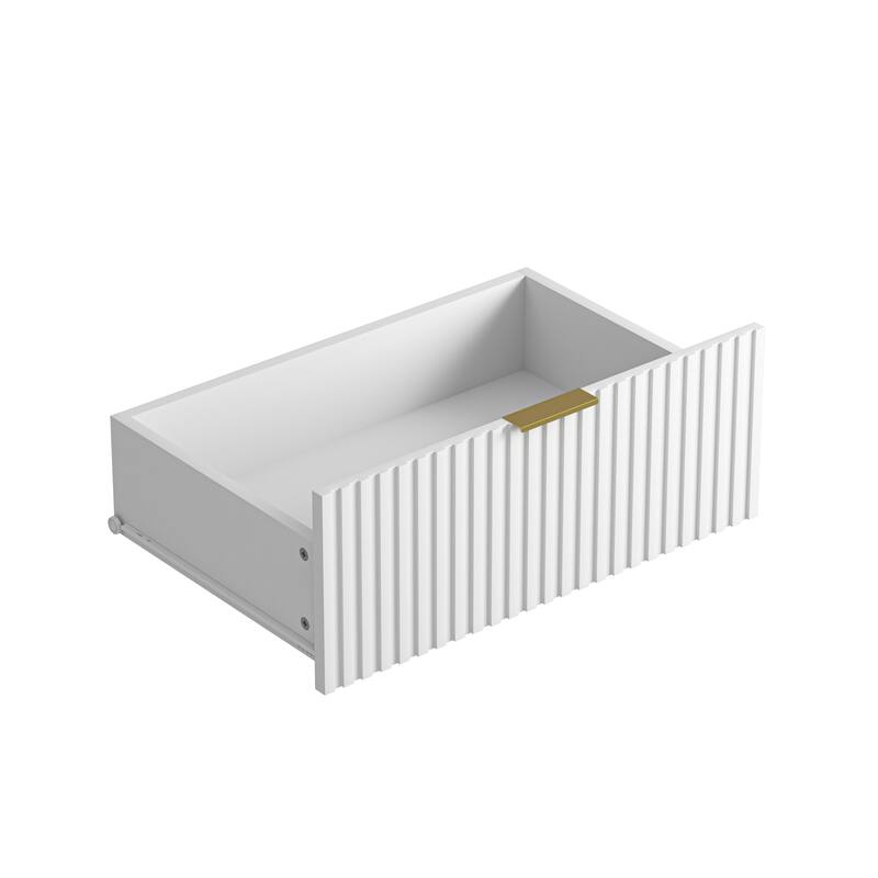 Modern 6-Drawer Dresser with Wavy Patterns, Chest of Drawers for Bedroom, Living Room & Entryway