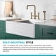 preview thumbnail 4 of 165, Kraus Urbix Industrial Solid Brass Kitchen Faucet