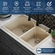 preview thumbnail 25 of 89, Karran Drop-In Quartz 33 in. 1-Hole 60/40 Double Bowl Kitchen Sink Kit