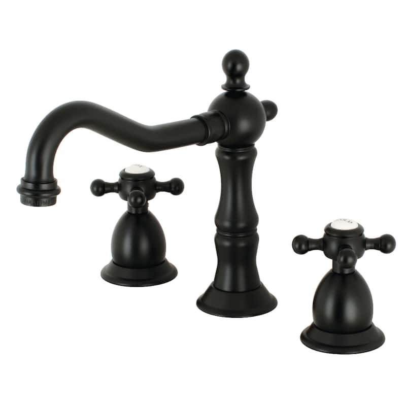Heritage 8 in. Widespread Bathroom Faucet - Matte Black