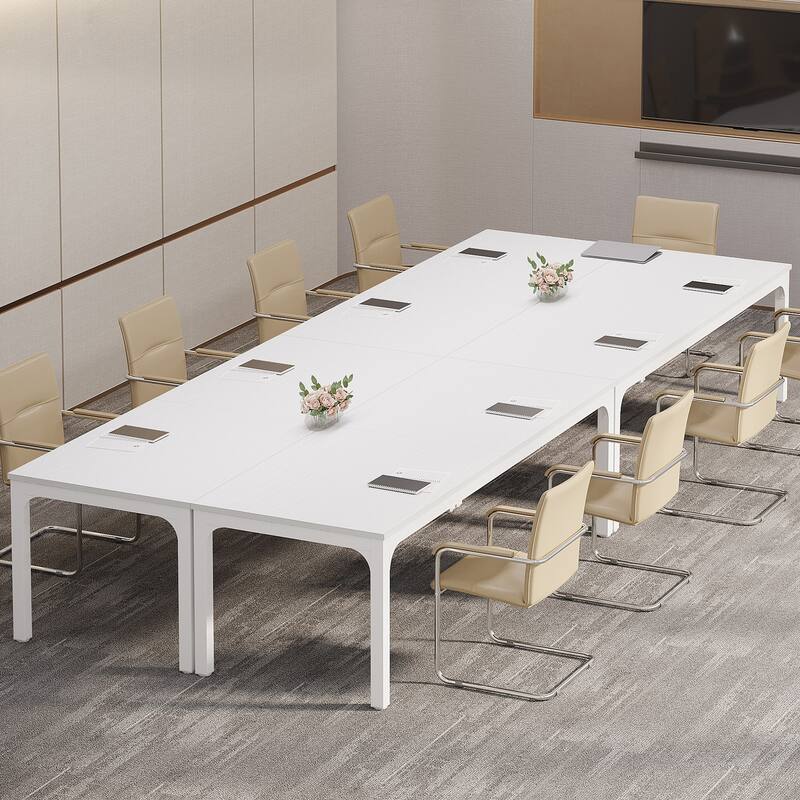 78.74" Large Rectangle Conference Table, Office Meeting/Seminar/Business Table Desk for Office Boardroom & Meeting Room