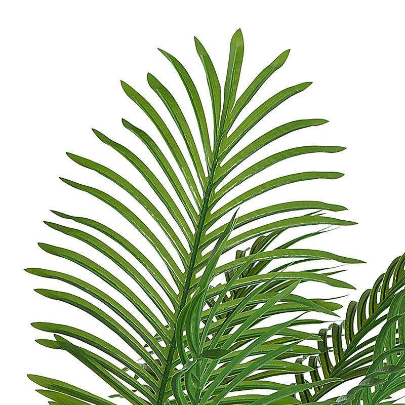Artificial Palm Tree - Large Faux Potted Tropical Plant for Indoor or Outdoor Decoration (Set of 2)