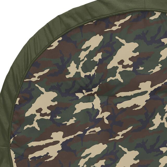 Woodland Camo Collection Boy Baby Tummy Time Playmat - Beige Green and Black Rustic Forest Camouflage