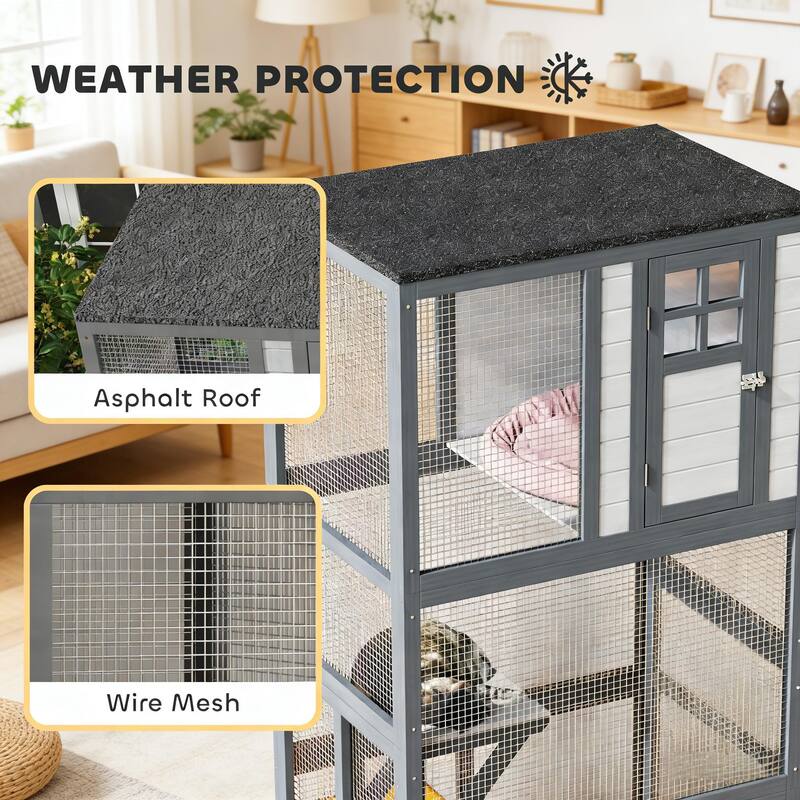 Wooden Large Cat House,Pet House