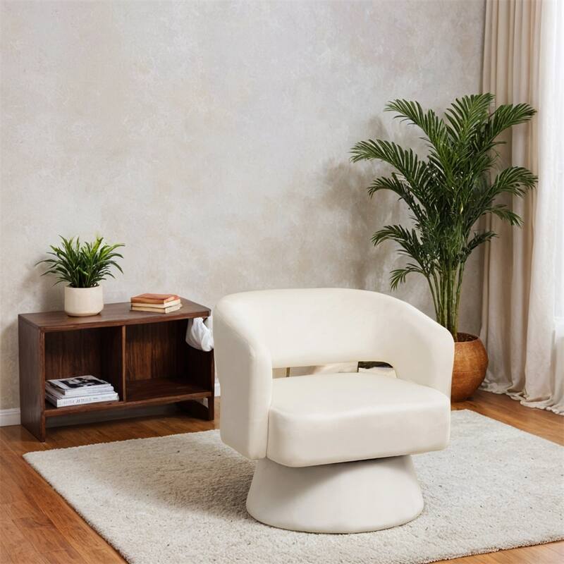 Swivel Barrel Chair,Accent Armchair 360 Degree Swivel Club Chair