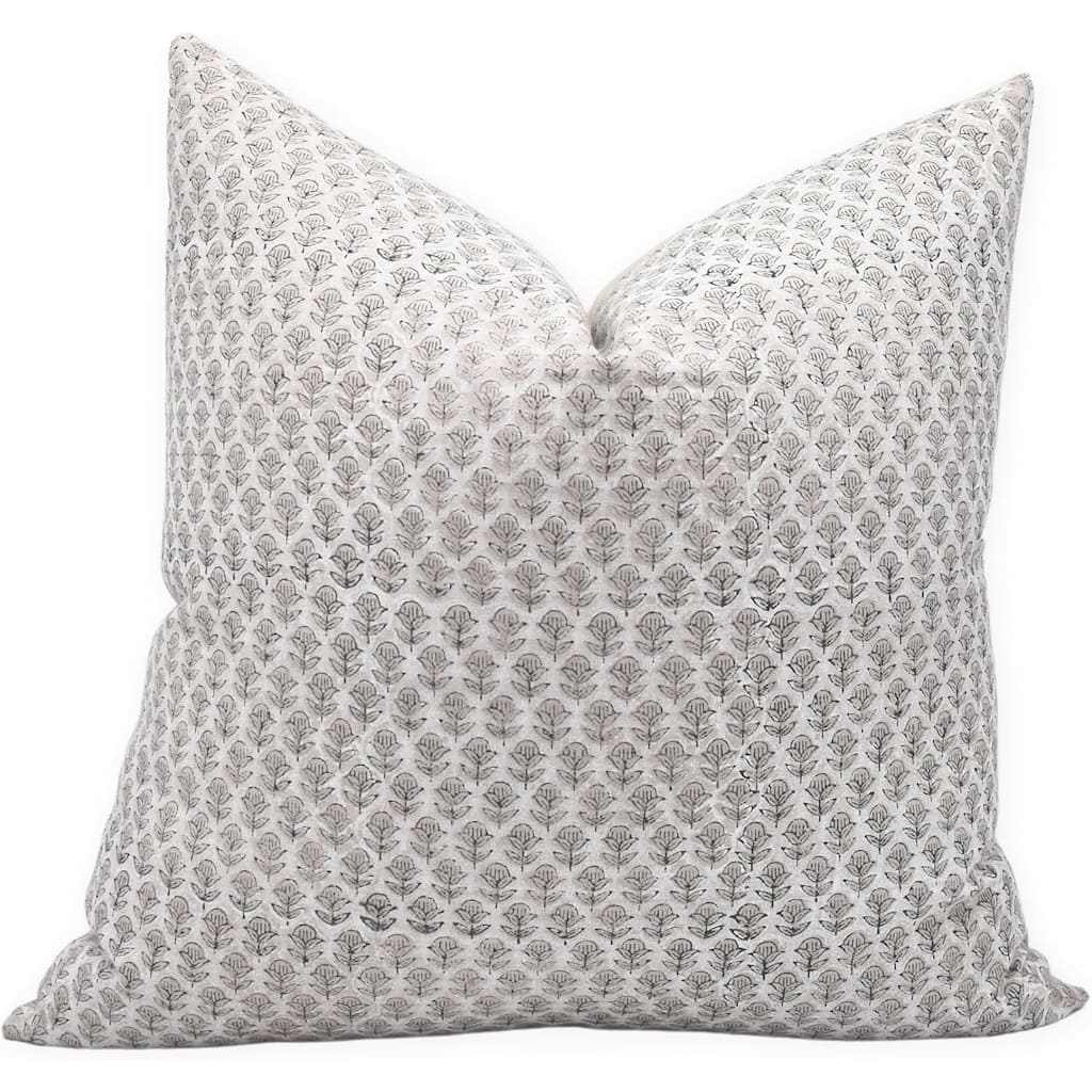 Fabdivine Rustic Pure Linen Floral Artisan Pillow Cover for Home Decor, Tarangani