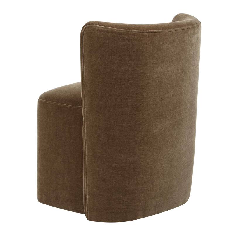 Uttermost Outlook Modern Velvet Dining Chair - 22.00" W x 30.00" H x 22.50" D
