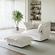 preview thumbnail 29 of 47, 39"W Oversized Chenille Comfy Cloud Chaise Lounge with Ottoman