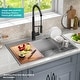 preview thumbnail 29 of 150, KRAUS Kore Workstation Drop-In Stainless Steel Kitchen Sink