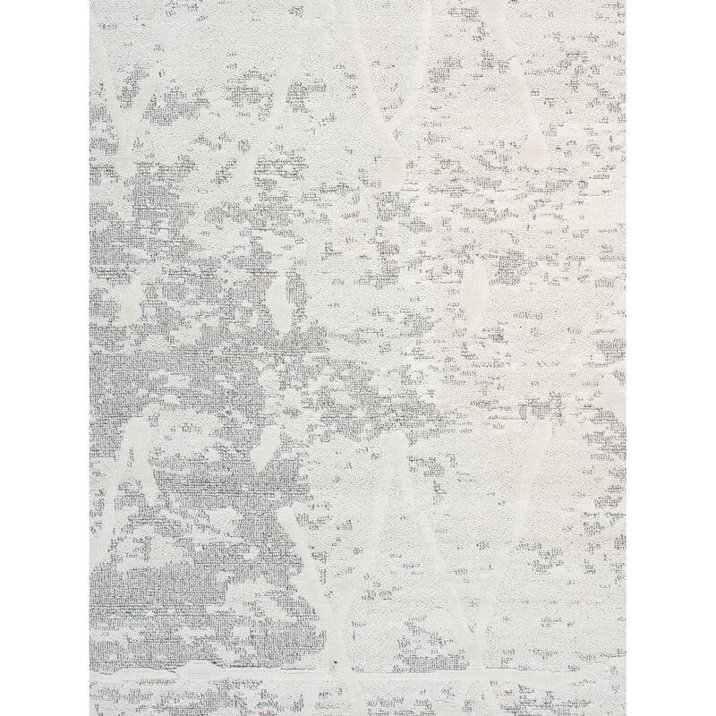 Pasargad Home Turkish Sutton Geometric Area Rug, Ivory/Grey