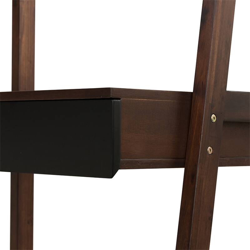 32x20x68" Ladder Desk, Ladder Style Display Shelf