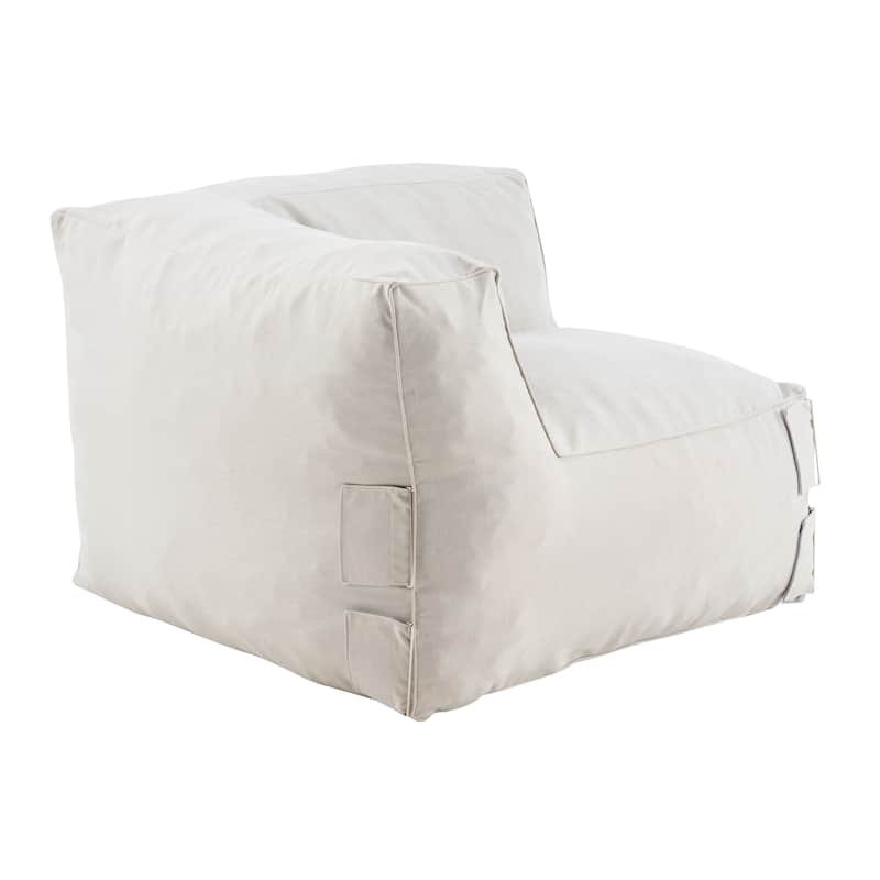 Christopher Knight Home - Nerissa Modular Outdoor/Indoor Bean Bag Sectional Sofa Set with Shredded Foam Filled