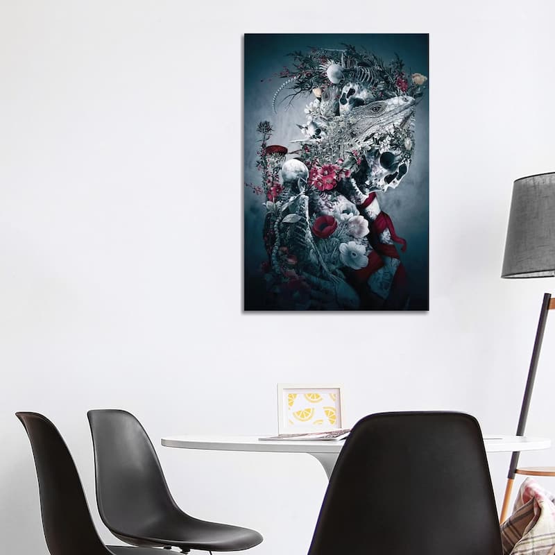 iCanvas "Lizard Dark" by Riza Peker Canvas Print - 40x26x1.5