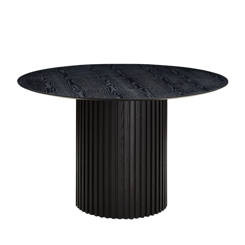 46.45 inch MDF Dining Table for Dining Room Round Dinner Tables Mid-Century Modern Table