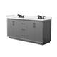 Option Dark Gray / White Quartz Top / Matte Black