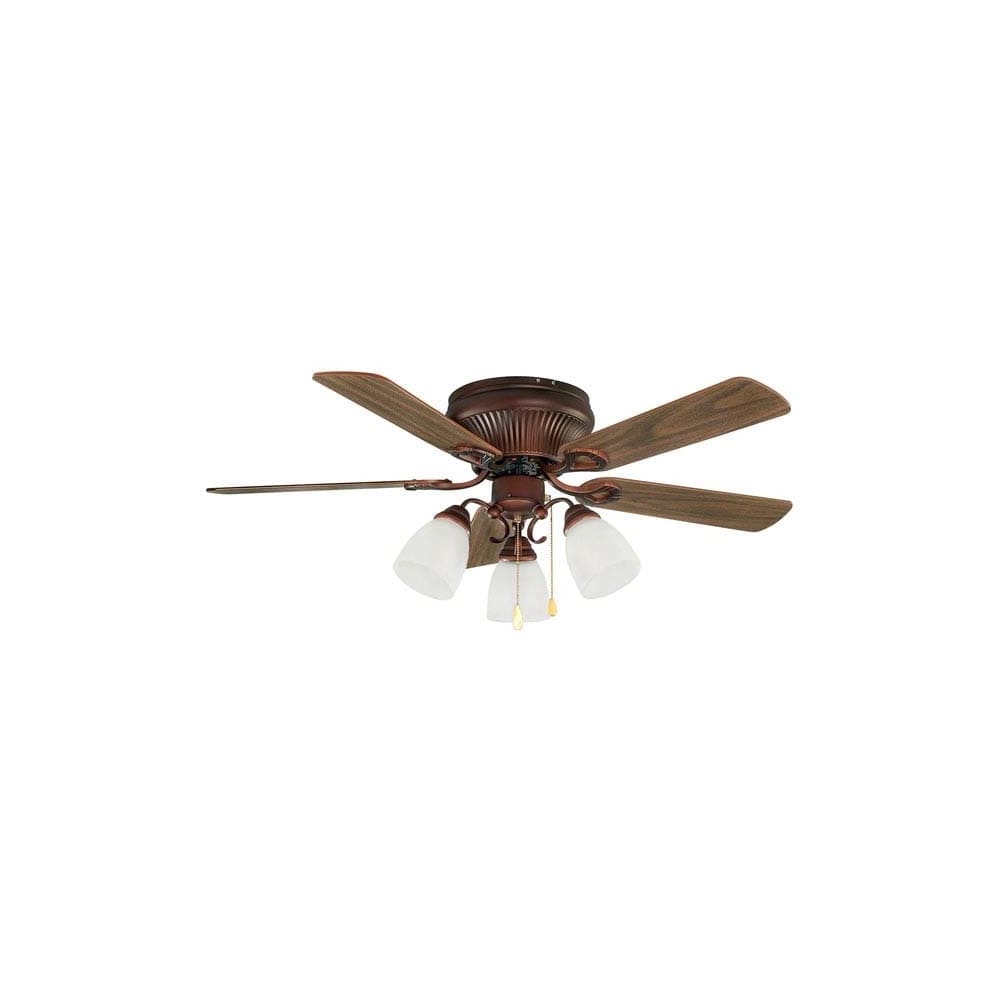 Canarm Malibu 3 Light 5 Blade Hugger Ceiling Fan Light 5 Blade Hugger Ceiling Fan