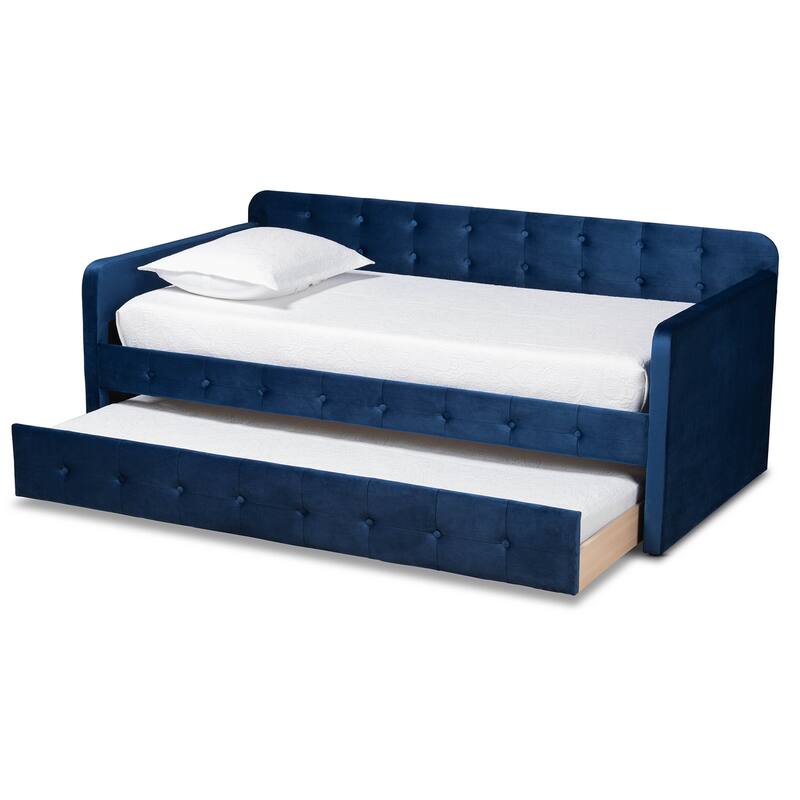 Jona Modern and Contemporary Transitional Daybed with Trundle