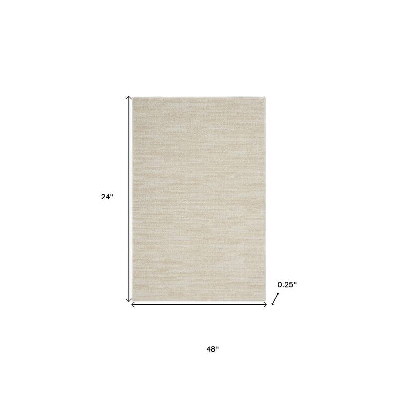 HomeRoots Contemporary Runner Outdoor Rug - 4' Runner