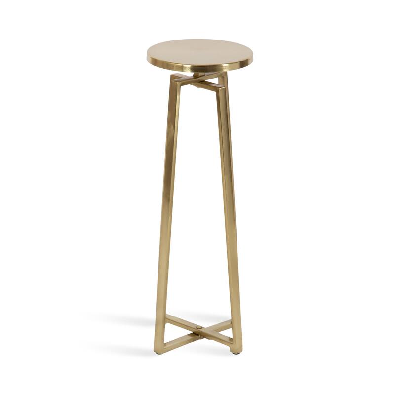 Kate and Laurel Zia Metal Drink Table - 9x9x23