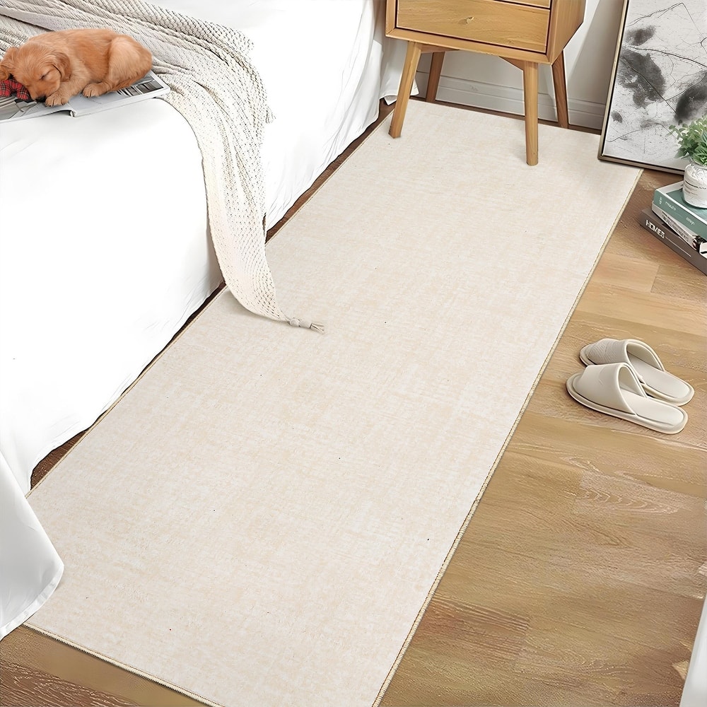 Washable Living Room Rugs Farmhouse Rug Modern Solid Carpet Soft Non Slip