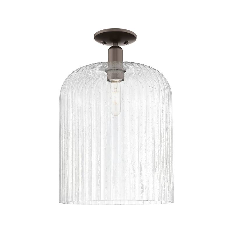 Innovations Lighting Downtown Urban - Bridal Veil - 1 Light 12" Semi-Flush Mount Light