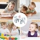 preview thumbnail 6 of 5, Height Adjustable Toddler Table and 2 Chairs Set with Graffiti Desktop, Kids Table and Chairs Set