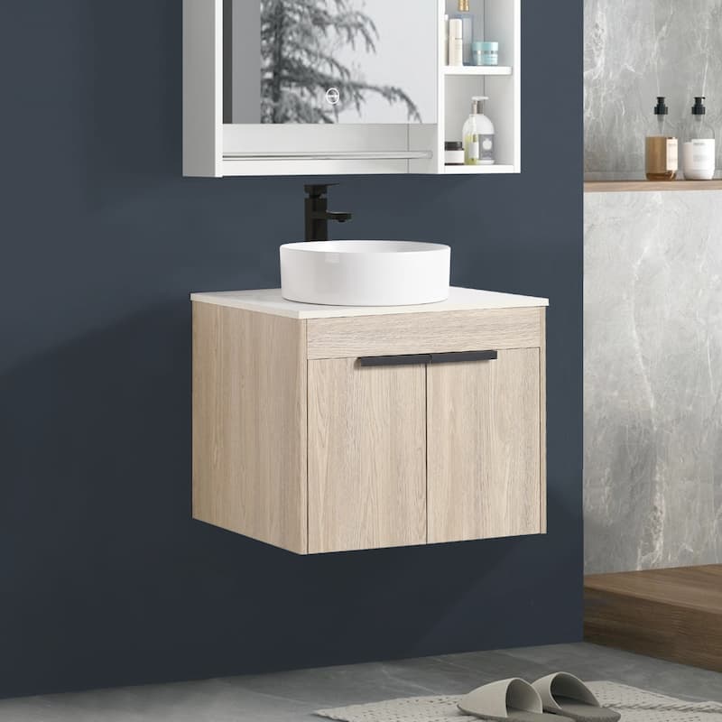 Topcraft Wall Mounted Bathroom Vanity with Sink