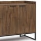 preview thumbnail 4 of 9, WYNDENHALL Bolton SOLID ACACIA WOOD and Metal 54inch Wide Modern Industrial Sideboard Buffet in Rustic Natural Aged Brown