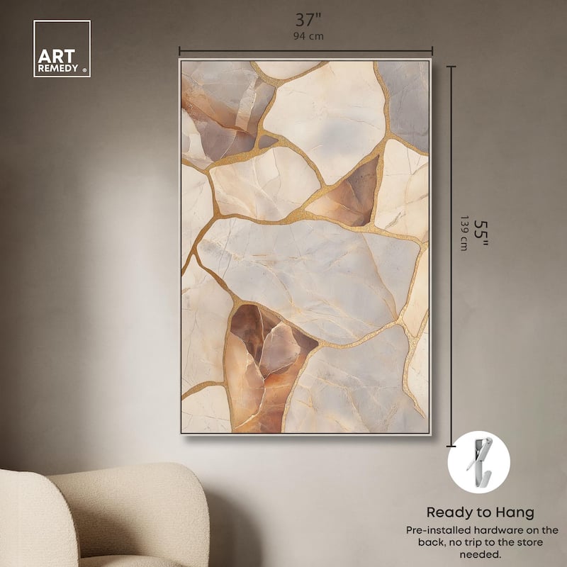 Textured Earthy Tones II Canvas by Art Remedy