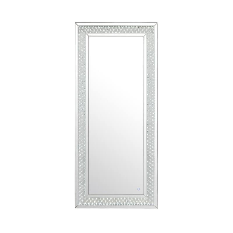 River LED Crystal Mirror - Clear