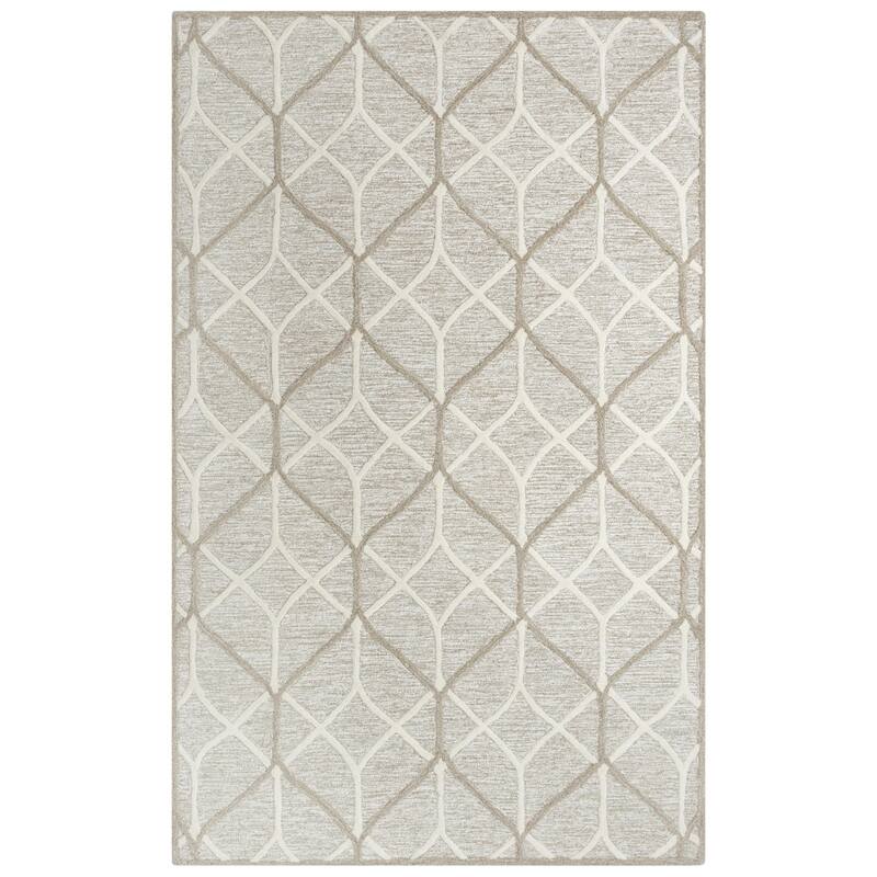 Alora Decor Ava Geometric Hand-tufted Wool Rug