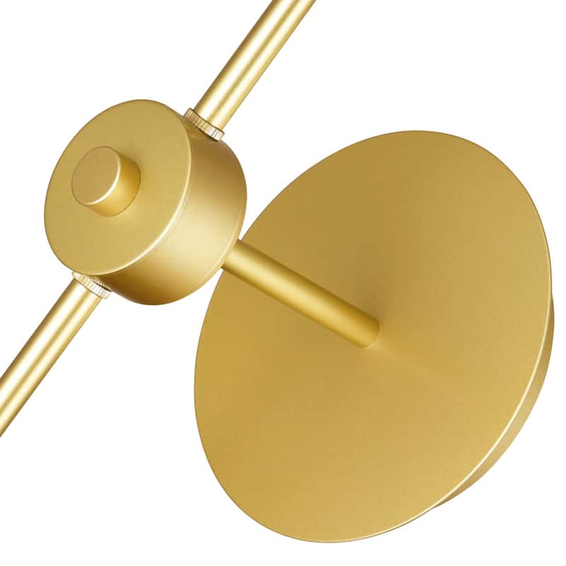 Da Vinci 1 Light 10in Brass Wall Light - Medallion Gold