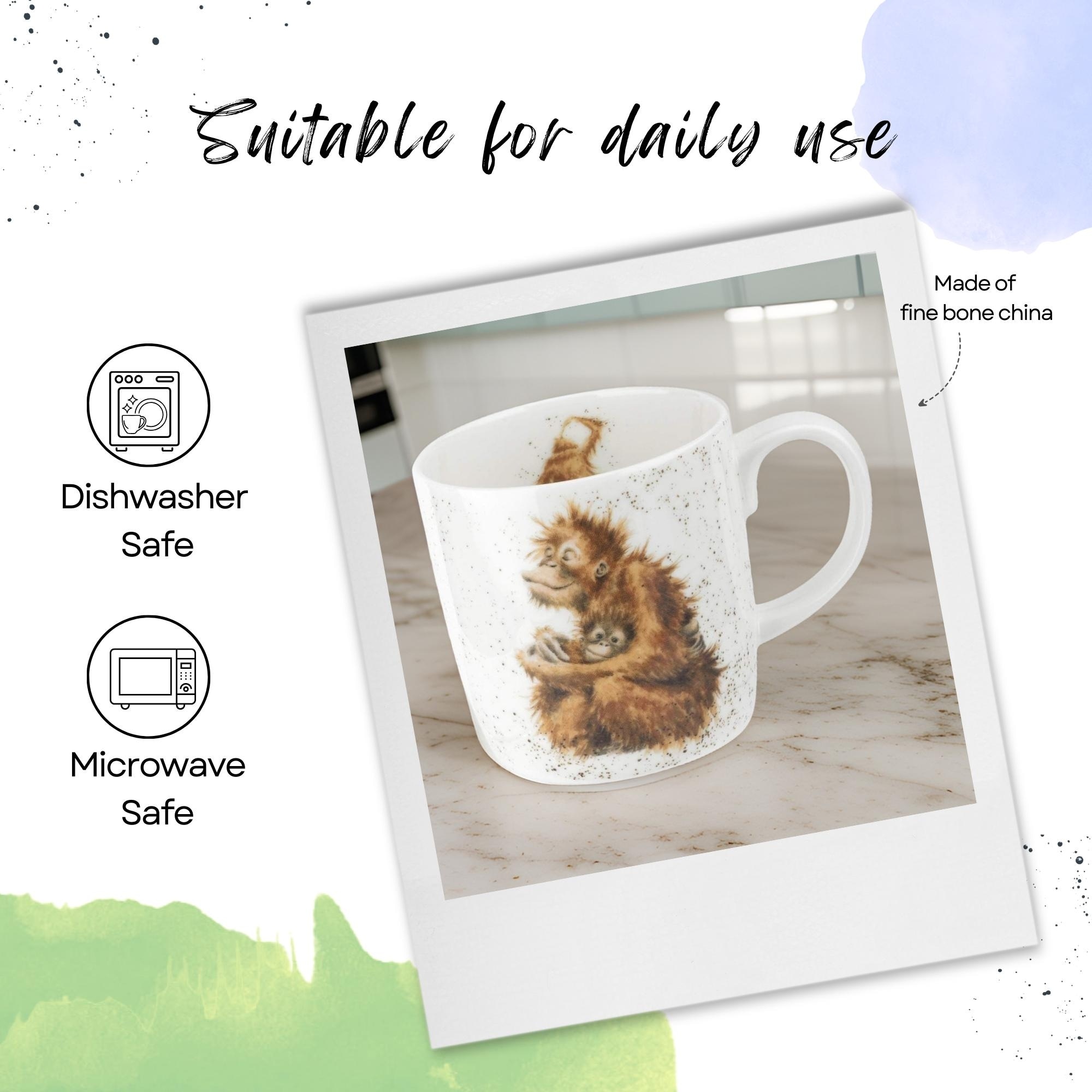 Royal Worcester Wrendale Designs Mug Wildlife Animals - On Sale