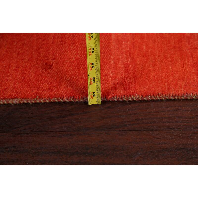 Contemporary Gabbeh Kashkoli Oriental Runner Rug Wool Hand-knotted - 3'2" x 15'6"