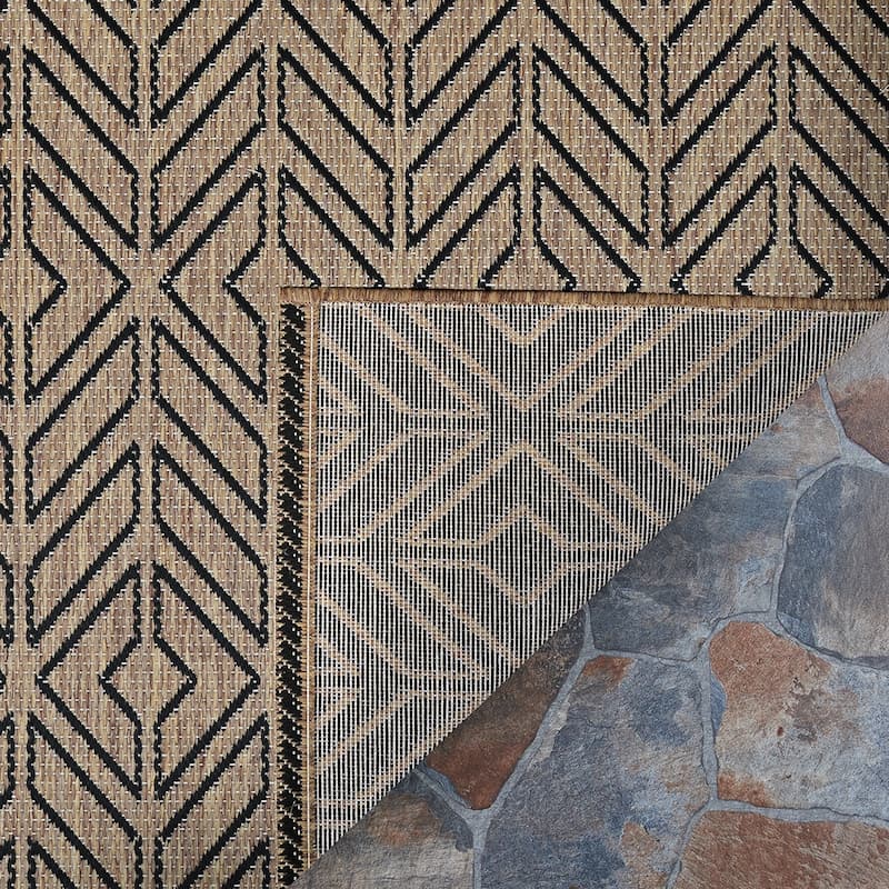 Dream Decor Rugs Pergola Herringbone Indoor Outdoor Area Rug