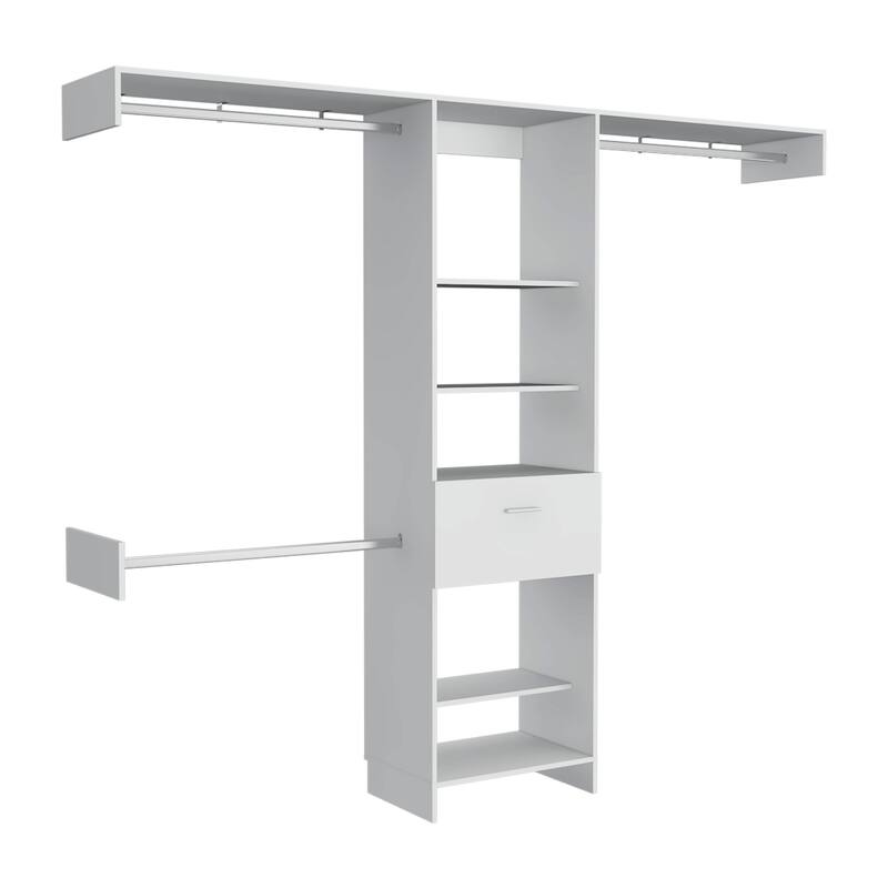 Closet System for Living Room ,Apartment, Bedroom, White