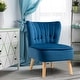preview thumbnail 17 of 31, Costway Armless Accent Chair Tufted Velvet Leisure Chair Single Sofa