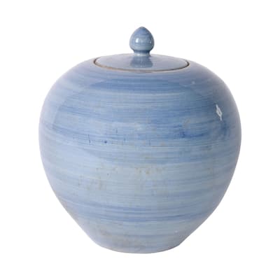Denim Blue Melon Jar - 11x11x11