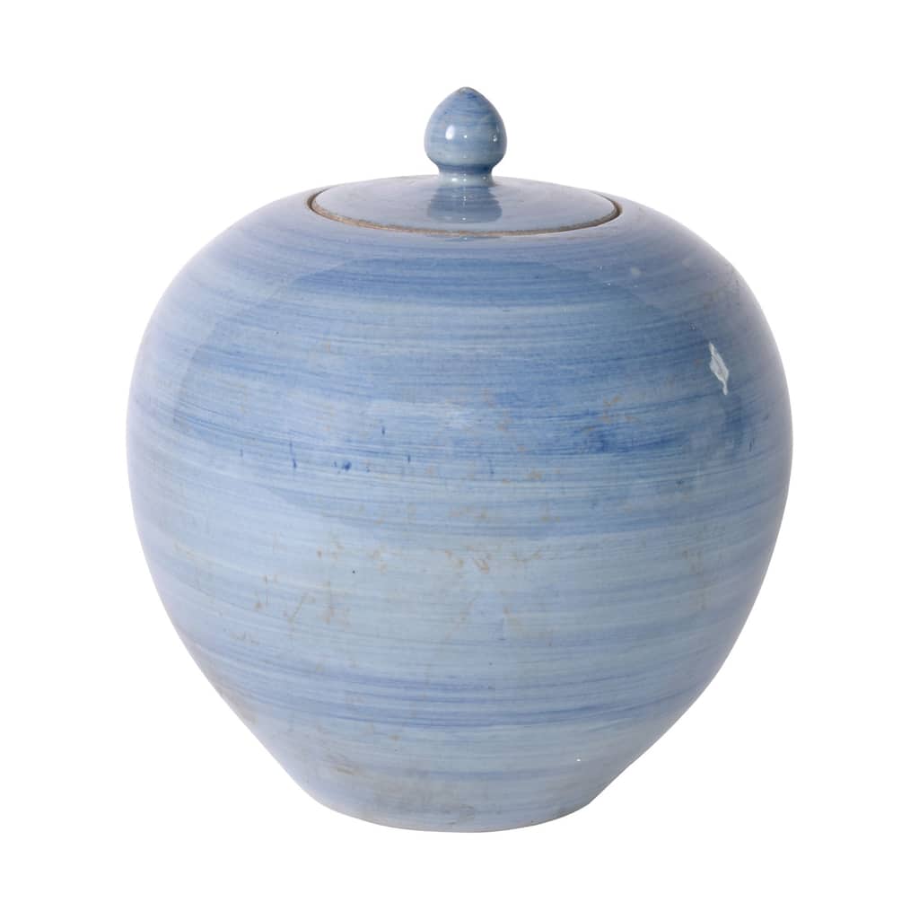 Denim Blue Melon Jar - 11x11x11