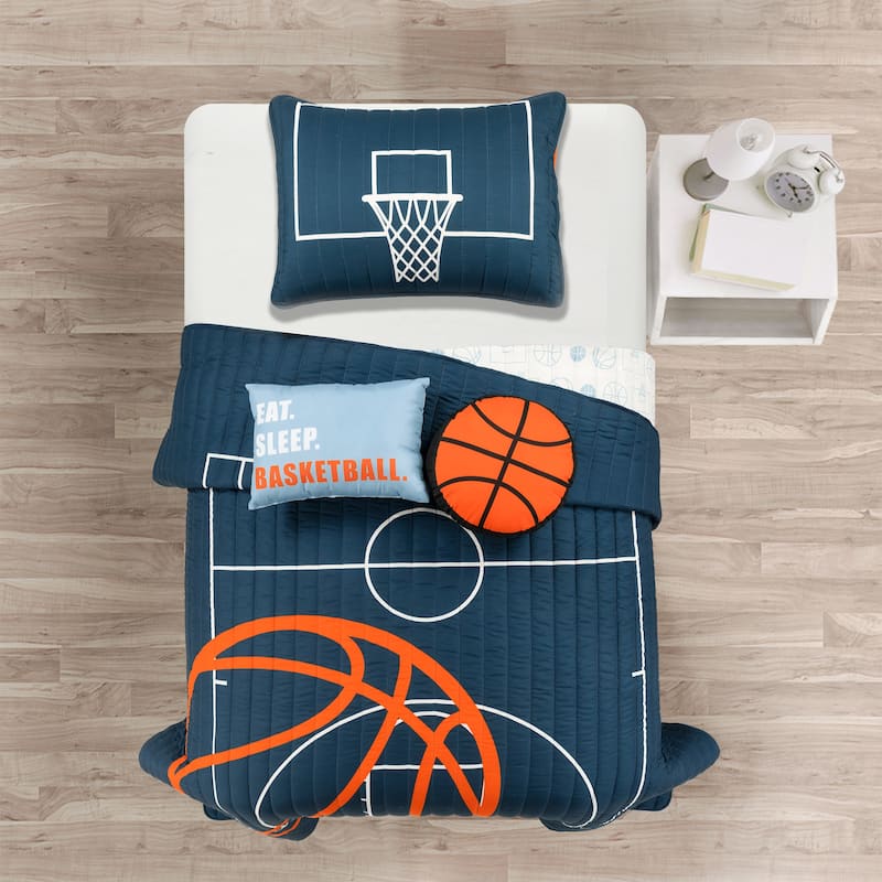Lush Decor Basketball Game Quilt Set - On Sale - Bed Bath & Beyond ...