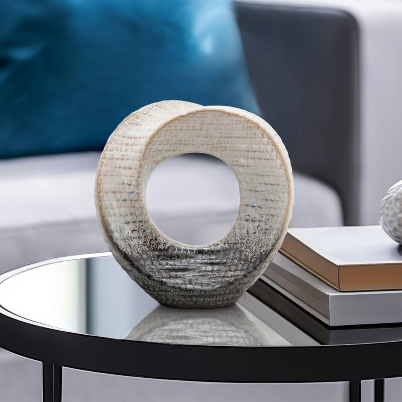Sagebrook Home Modern Stoneware Ceramic Decorative Object