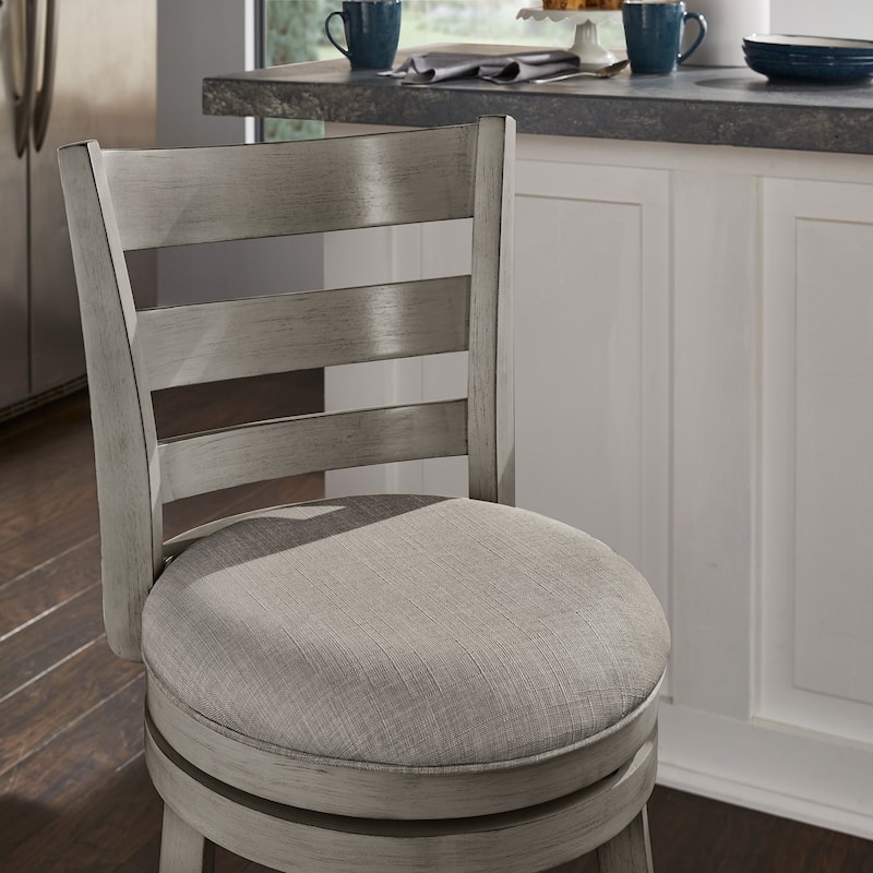 Verona Ladder Back Swivel Counter Height Stool by iNSPIRE Q Classic