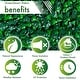 preview thumbnail 10 of 8, Artificial Green Foliage UV-protected for Outdoor Decor (Set of 4)