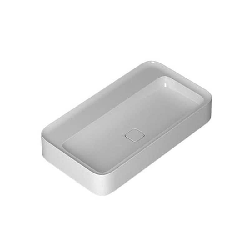 WS Bath Collections Cameo 90.50.00 Cameo 35-3/8" Rectangular Ceramic - Glossy White