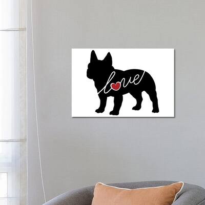 iCanvas "French Bulldog" by Traci Anderson Canvas Print