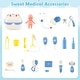 preview thumbnail 10 of 18, Gymax Play Doctor's Office w/Blackboard Pet Scale Faucet Folding