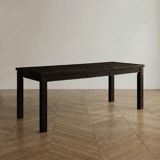 Furniture of America Tays Contemporary Black Solid Wood Dining Table